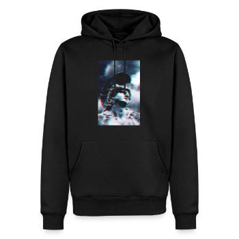 Aesthetic Greek Warrior Achilles Statue - Sweat à capuche Premium bio Homme - noir - Devant - Nico (187cm)