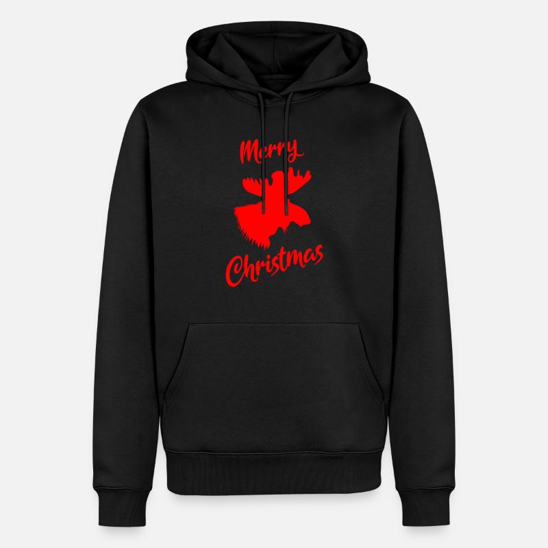 Noël de l’orignal - Sweat à capuche Premium bio Homme - noir