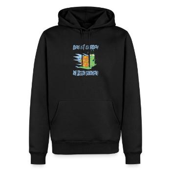 Jogging Laufen Das Ist Gerda Wir Joggen Gemeinsam - Männer Premium Bio Hoodie - Schwarz - Vorne - Nico (187cm)