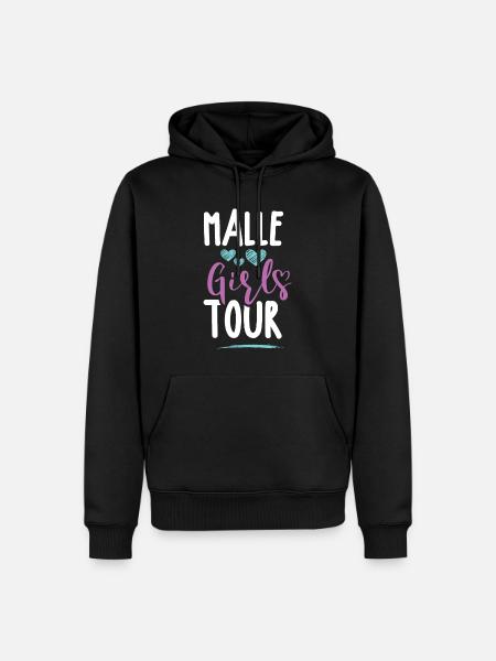 Malle Girls Tour - Ekologisk premiumluvtröja herr - svart