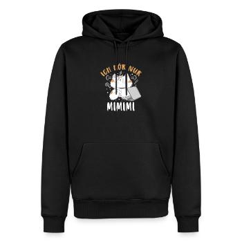Ich Hör Nur MiMiMi Katze Humor Fun Spruch Lustig - Männer Premium Bio Hoodie - Schwarz - Vorne - Nico (187cm)