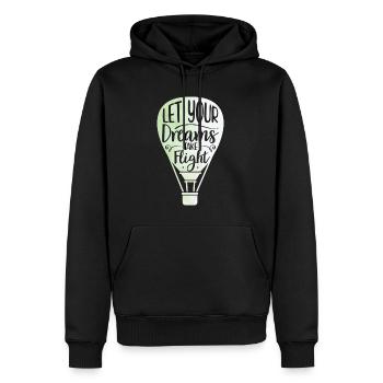 Ballonfahrt | Heißluftballon Luftfahrt Geschenke - Männer Premium Bio Hoodie - Schwarz - Vorne - Nico (187cm)