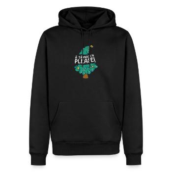 Weihnachten Humor Spruch Lustig Ä Tännsch'n Please - Männer Premium Bio Hoodie - Schwarz - Vorne - Nico (187cm)