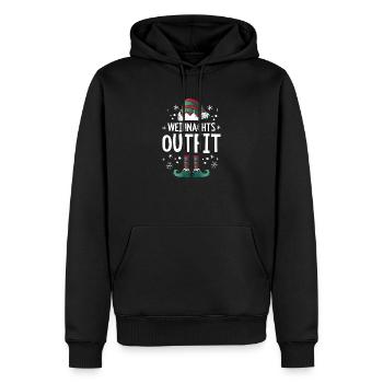 Weihnachten Weihnachtsoutfit Elf Xmas - Männer Premium Bio Hoodie - Schwarz - Vorne - Nico (187cm)