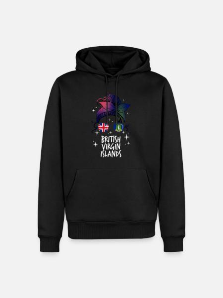British Virgin Islands - Men’s Premium Organic Hoodie - black