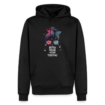 Territoire britannique de l'océan Indien - Sweat à capuche Premium bio Homme - noir - Devant - Nico (187cm)