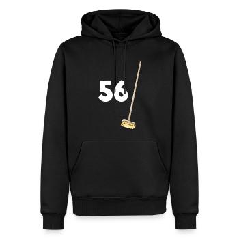 56 Besen lustiges Geburtstagsgeschenk 56 Jahre - Männer Premium Bio Hoodie - Schwarz - Vorne - Nico (187cm)