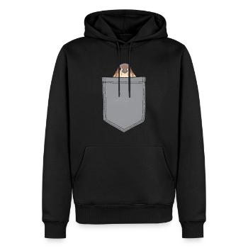 Finch Bird - Männer Premium Bio Hoodie - Schwarz - Vorne - Nico (187cm)