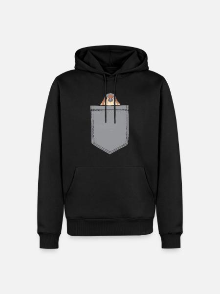 Finch Bird - Männer Premium Bio Hoodie - Schwarz