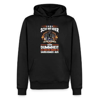 Schweißer Beruf Schweisser Geschenk - Männer Premium Bio Hoodie - Schwarz - Vorne - Nico (187cm)