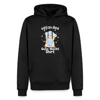 Gute Nacht Bär Schlaf Geschenk - Männer Premium Bio Hoodie - Schwarz - Vorne - Nico (187cm)