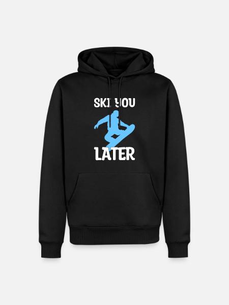 Ski you later gift - Men’s Premium Organic Hoodie - black