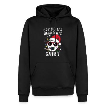 Lustiger Fußball Spruch Weihnachten Advent Fest - Männer Premium Bio Hoodie - Schwarz - Vorne - Nico (187cm)