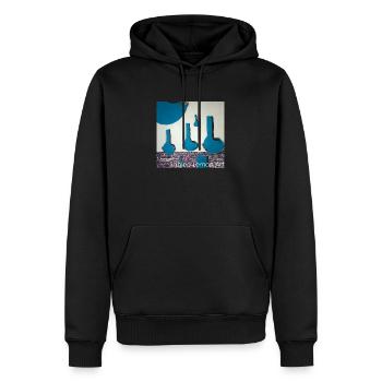 Sabino Lemon ART Tees - Männer Premium Bio Hoodie - Schwarz - Vorne - Nico (187cm)