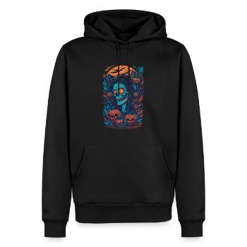 Happy Halloween Illustration - Männer Premium Bio Hoodie - Schwarz - Vorne - Nico (187cm)