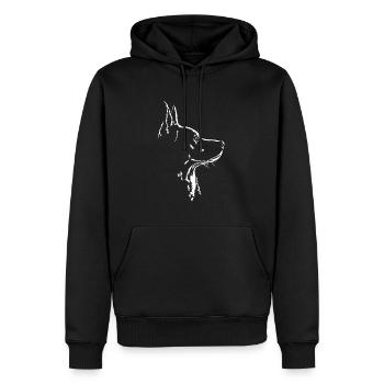 Bouvier australien chien chien chiens Wilsigns - Sweat à capuche Premium bio Homme - noir - Devant - Nico (187cm)