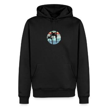 Coole Havanna Kuba Palme Urlaub Souvenir - Männer Premium Bio Hoodie - Schwarz - Vorne - Nico (187cm)