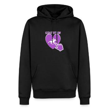 Reiten - Reiter Geschenkidee - Männer Premium Bio Hoodie - Schwarz - Vorne - Nico (187cm)