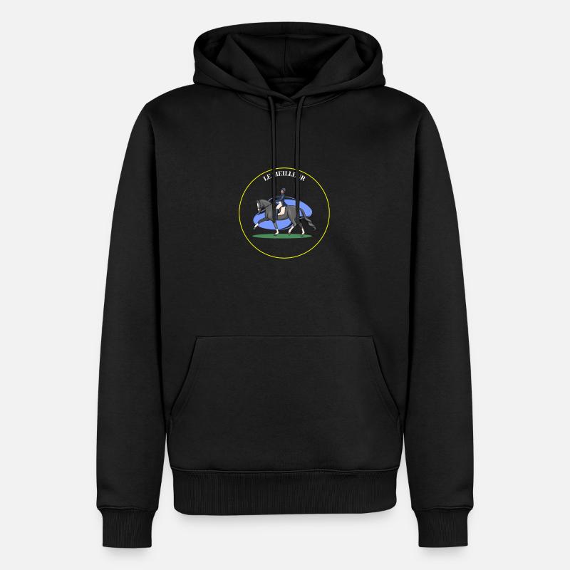 Reit- Reitreiter Geschenkidee - Männer Premium Bio Hoodie - Schwarz