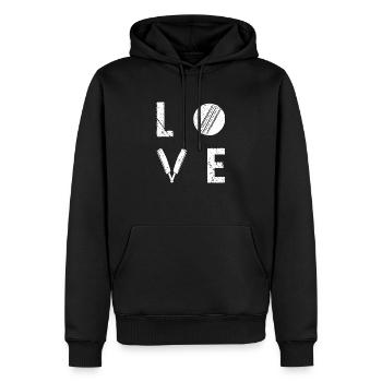 Lustiges Kricket Spruch Vintage Cricket Spiel - Männer Premium Bio Hoodie - Schwarz - Vorne - Nico (187cm)
