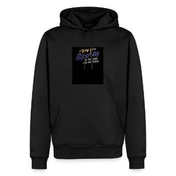 Yay Go Sports Witziges Sport Tshirt Männer Frauen - Männer Premium Bio Hoodie - Schwarz - Vorne - Nico (187cm)
