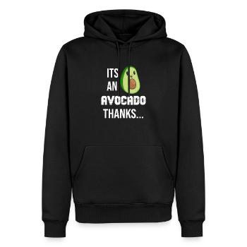 Avocado Fruchtig Vintage Vegane Sprüche - Männer Premium Bio Hoodie - Schwarz - Vorne - Nico (187cm)