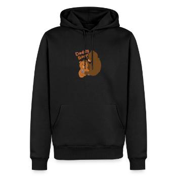 Vater Papa Vatertags Designs zum Vatertag - Männer Premium Bio Hoodie - Schwarz - Vorne - Nico (187cm)