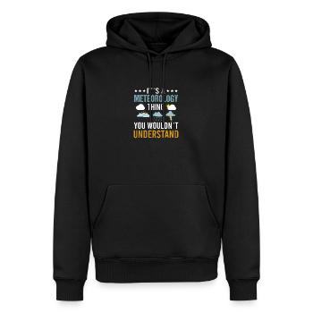 Meteorologe Wetter Meteorologie - Männer Premium Bio Hoodie - Schwarz - Vorne - Nico (187cm)