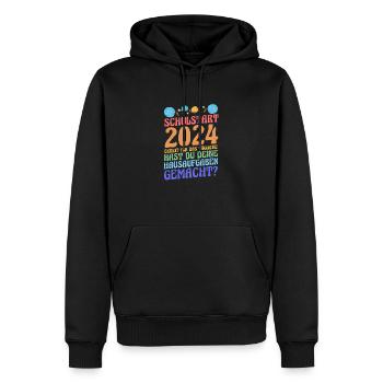 Eltern Schulkind Grundschule Erste Klasse Einschul - Männer Premium Bio Hoodie - Schwarz - Vorne - Nico (187cm)