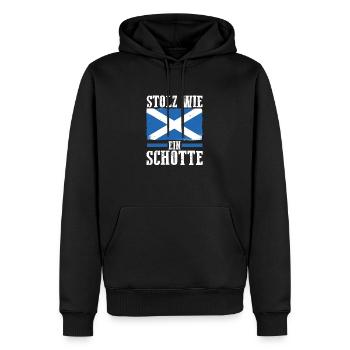 Scots Scottish Scotland - Men’s Premium Organic Hoodie - black - Front - Nico (187cm)