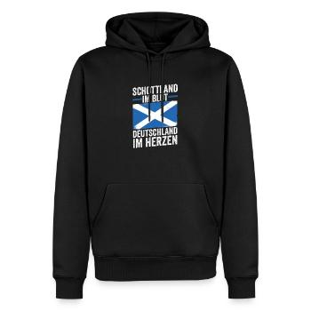Schotten Schottisch Deutsch Schottland - Männer Premium Bio Hoodie - Schwarz - Vorne - Nico (187cm)