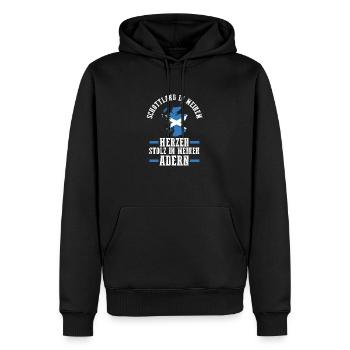 Scots Scottish Scotland - Men’s Premium Organic Hoodie - black - Front - Nico (187cm)