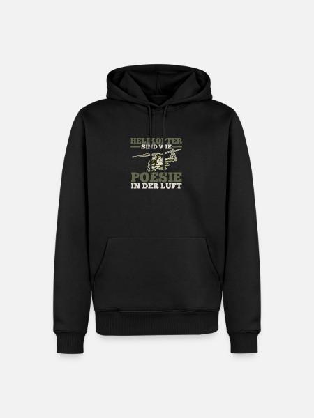 Pilot Helicopter Helicopter - Men’s Premium Organic Hoodie - black