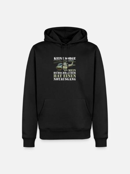 Pilot Helicopter Helicopter - Men’s Premium Organic Hoodie - black