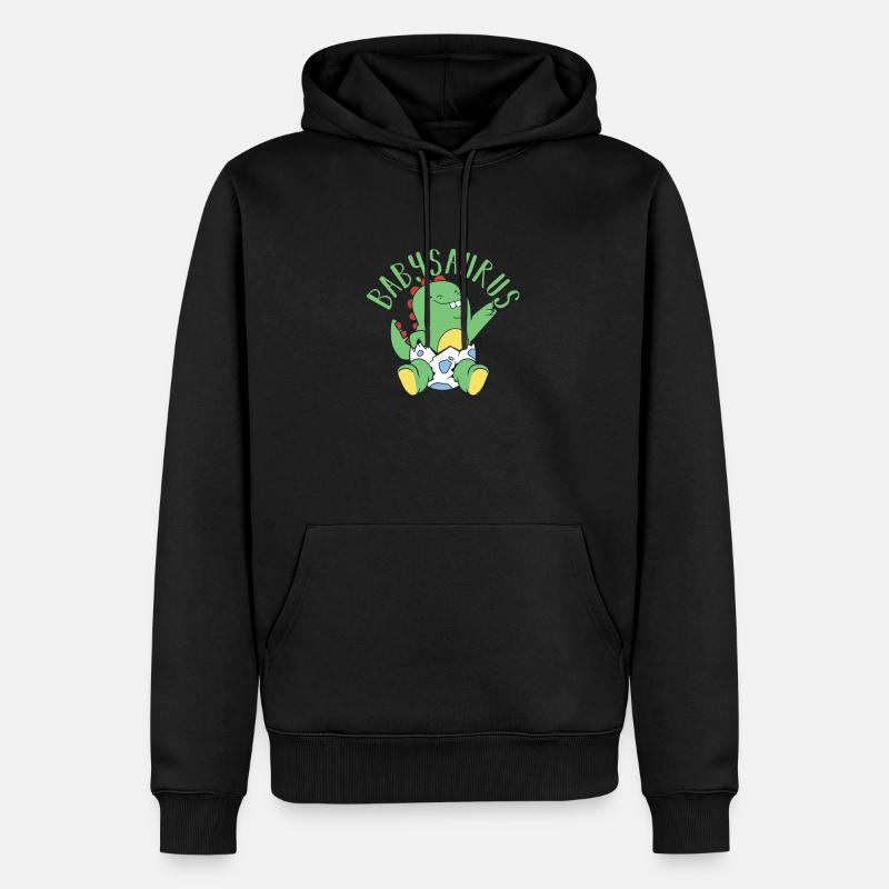 Babysaurus Dino Dinosaure - Sweat à capuche Premium bio Homme - noir