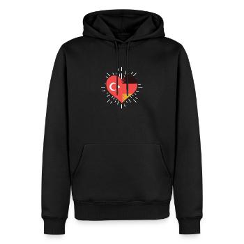 Türken Türkisch Türkei - Männer Premium Bio Hoodie - Schwarz - Vorne - Nico (187cm)