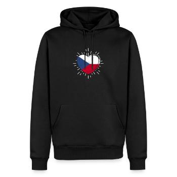 Tschechen Tschechisch Tschechien - Männer Premium Bio Hoodie - Schwarz - Vorne - Nico (187cm)