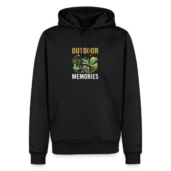 Camping Campingplatz Wohnmobil Outdoor Urlaub - Männer Premium Bio Hoodie - Schwarz - Vorne - Nico (187cm)
