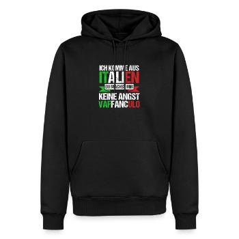 Italien Italiener Vaffanculo - Männer Premium Bio Hoodie - Schwarz - Vorne - Nico (187cm)