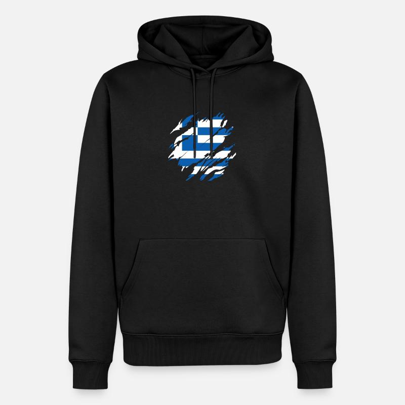 Grecs Grèce - Sweat à capuche Premium bio Homme - noir