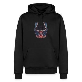 Tente à bière Dirndl de remplacement - Sweat à capuche Premium bio Homme - noir - Devant - Nico (187cm)