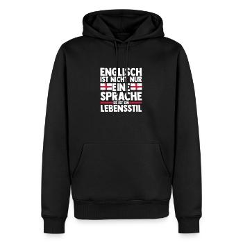 Großbritannien Engländer England - Männer Premium Bio Hoodie - Schwarz - Vorne - Nico (187cm)