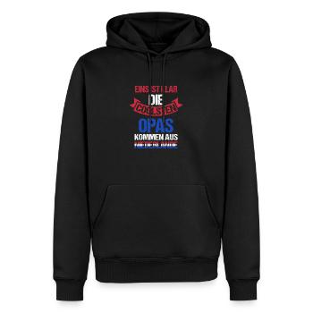 Holland Opa Großvater Niederländer Niederlande - Männer Premium Bio Hoodie - Schwarz - Vorne - Nico (187cm)