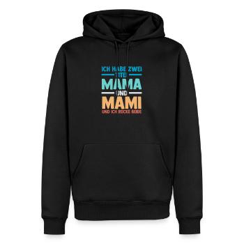 Mutter Stiefmutter Muttertag Mama - Männer Premium Bio Hoodie - Schwarz - Vorne - Nico (187cm)