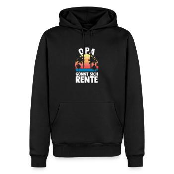 Urlaub Urlauber Großvater Opa - Männer Premium Bio Hoodie - Schwarz - Vorne - Nico (187cm)