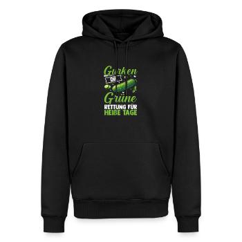 Gärtner Gurke Bauer Garten - Männer Premium Bio Hoodie - Schwarz - Vorne - Nico (187cm)