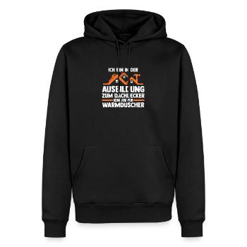 Dachdeckerei Ausbildung Lehrling Auzbi Dachdecker - Männer Premium Bio Hoodie - Schwarz - Vorne - Nico (187cm)