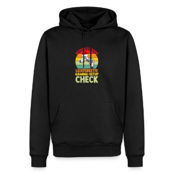 Weihnachtsmann Gaming Weihnachtsfest Weihnachten - Männer Premium Bio Hoodie - Schwarz - Vorne - Nico (187cm)