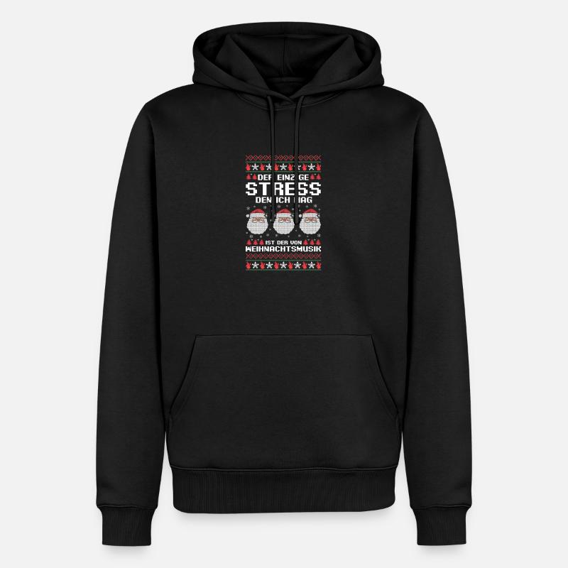 Père Noël Noël Noël - Sweat à capuche Premium bio Homme - noir