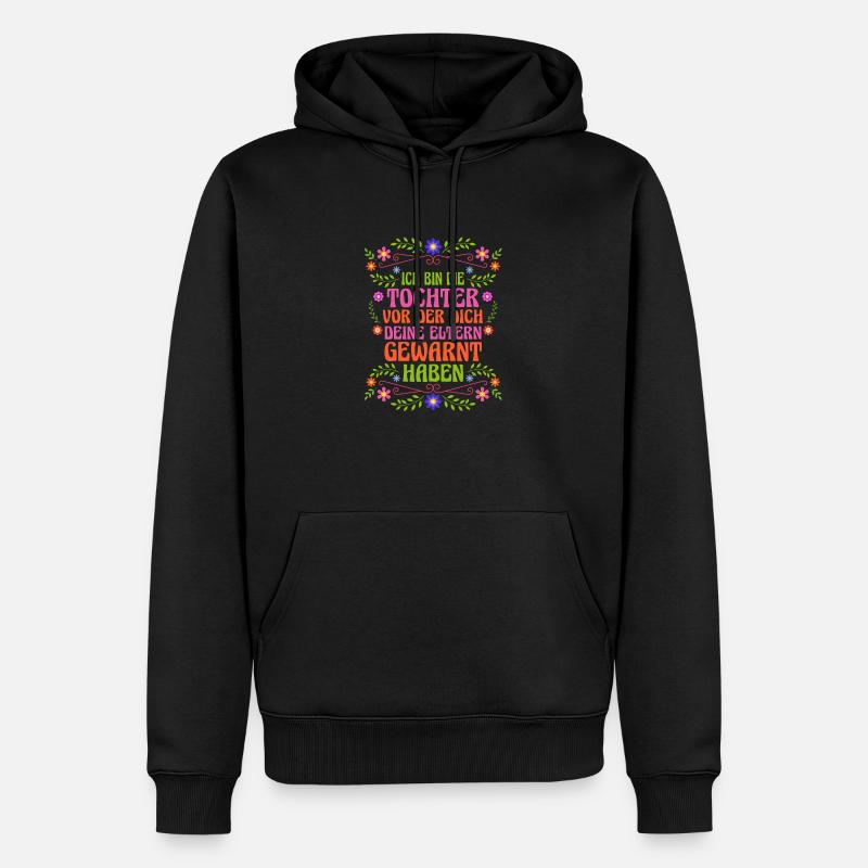Töchter Tochter - Männer Premium Bio Hoodie - Schwarz